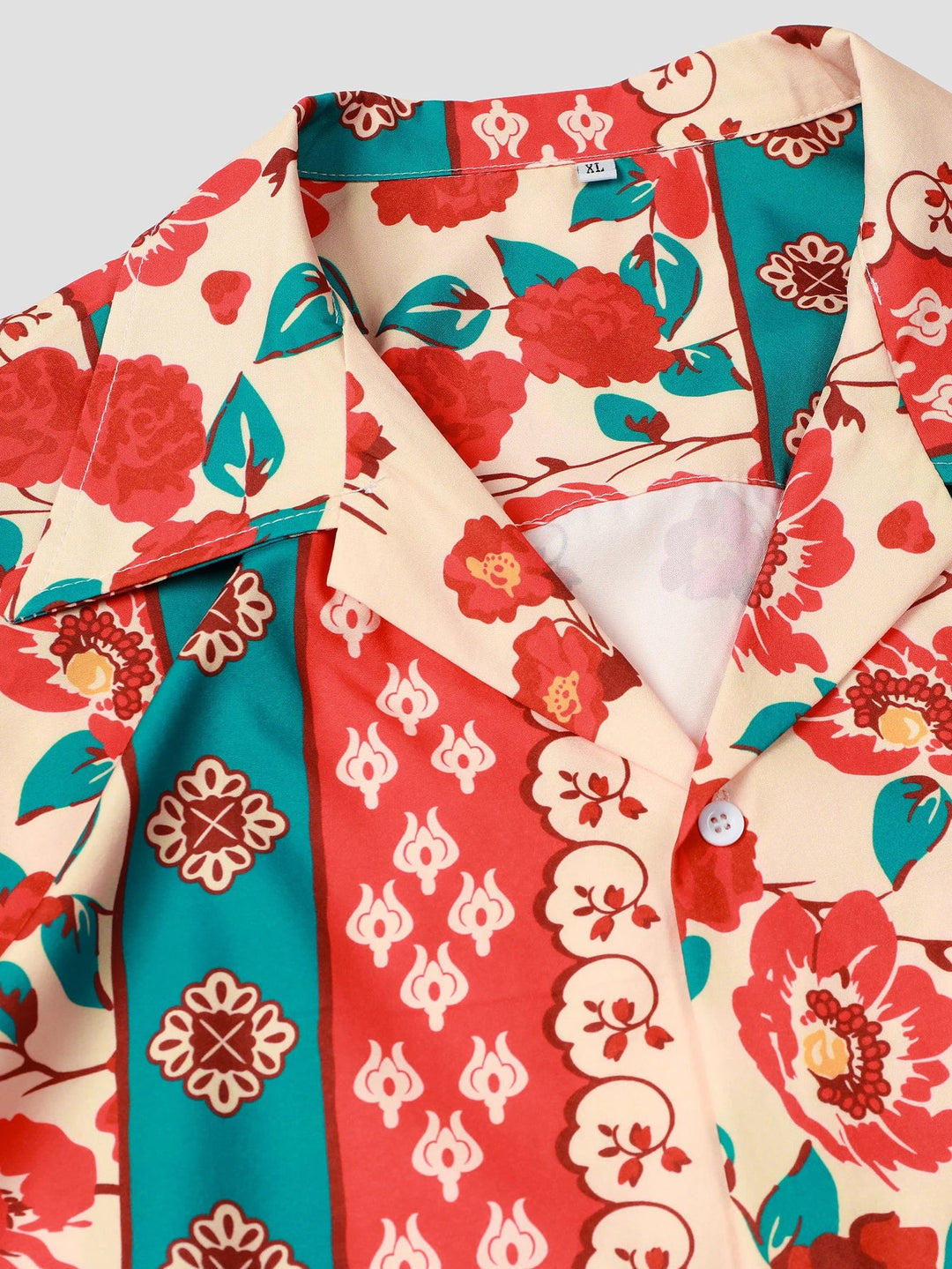 Maui Bloom Men's Button-Up Shirt