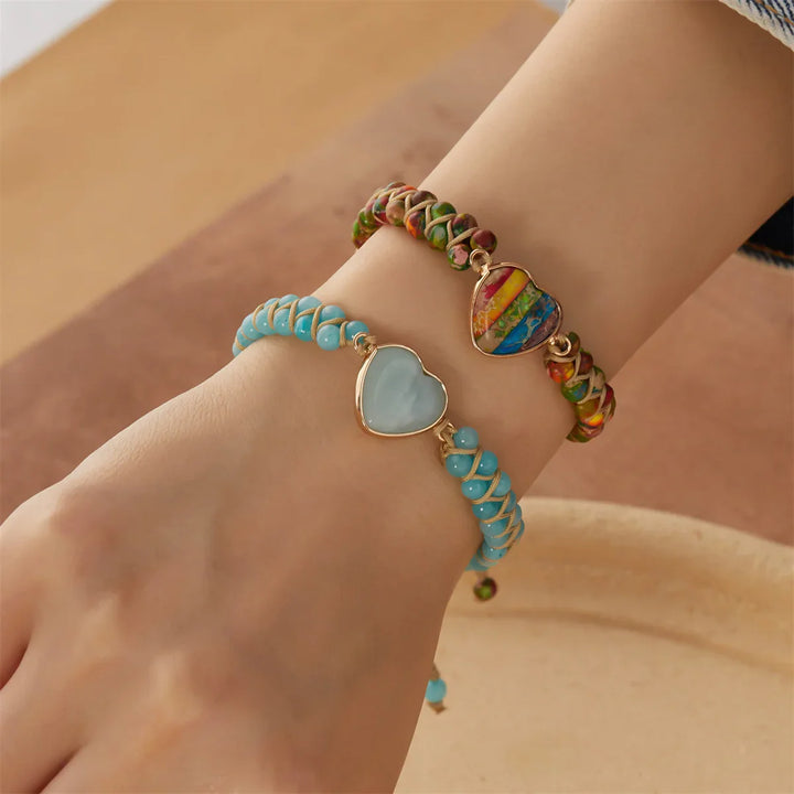 Ayla Heart Stone Bracelet