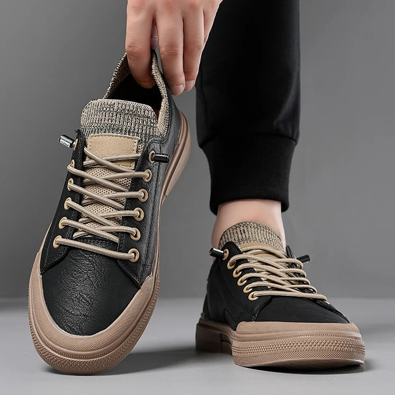 Prime Leather Knit Sneakers