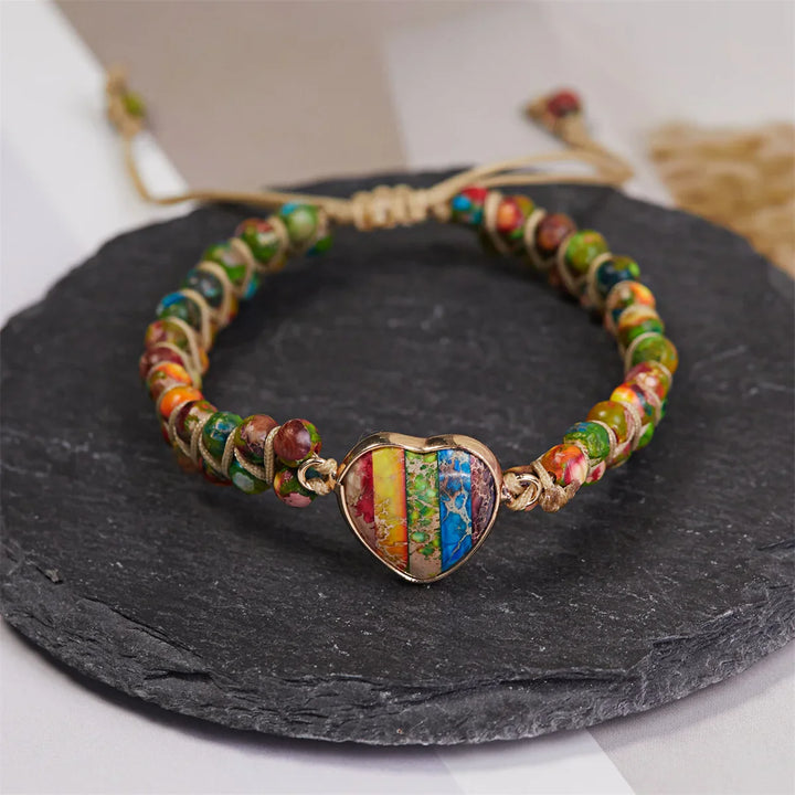 Ayla Heart Stone Bracelet