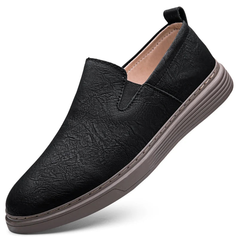 Duke Leather Slip-On Shoes