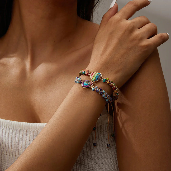 Ayla Heart Stone Bracelet