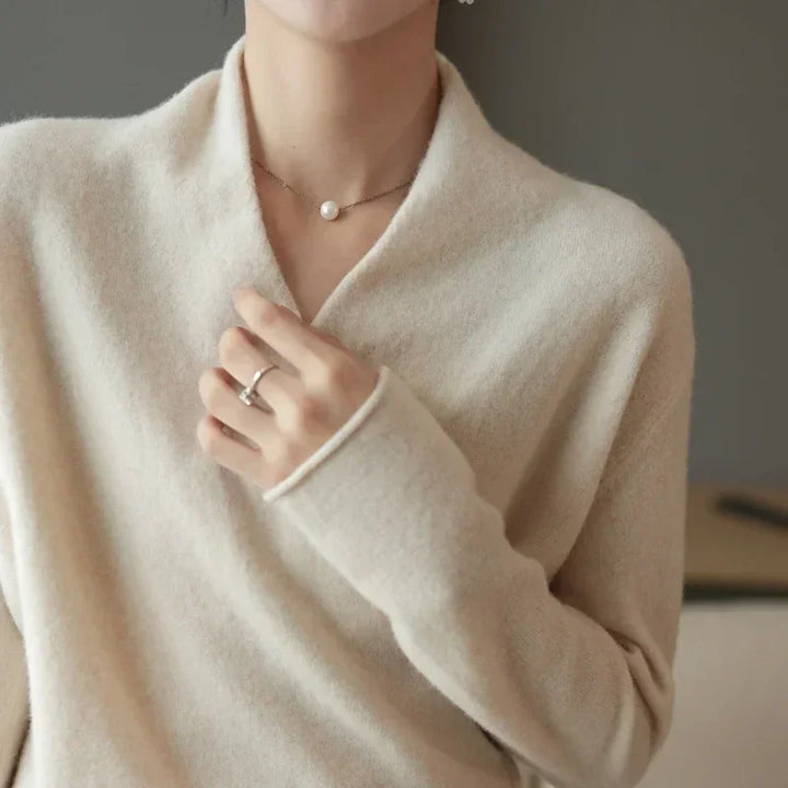 Crossover Wool Sweater