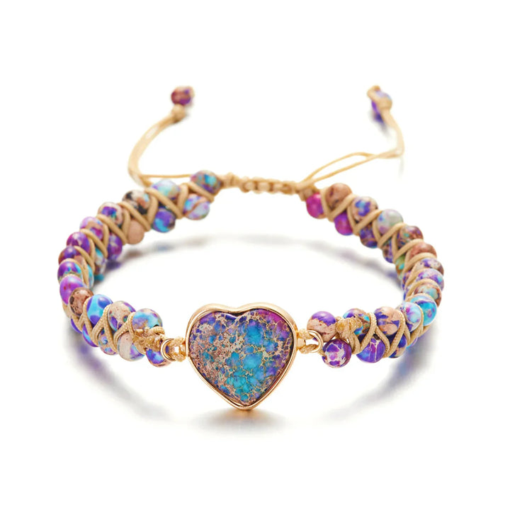 Ayla Heart Stone Bracelet
