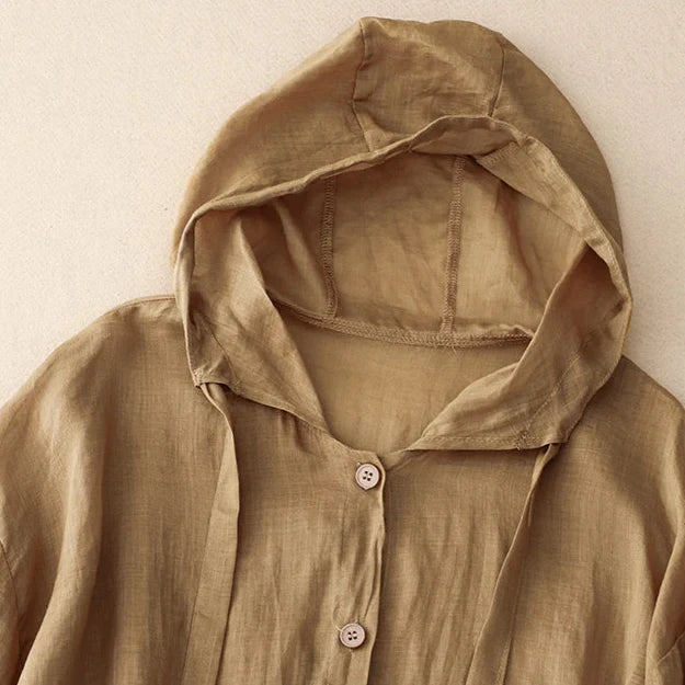 Calypso Coast Linen Hoodie