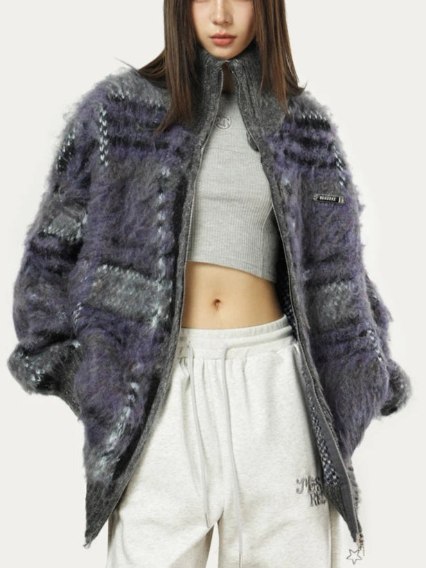 Veldura Vintage Zip Sweater