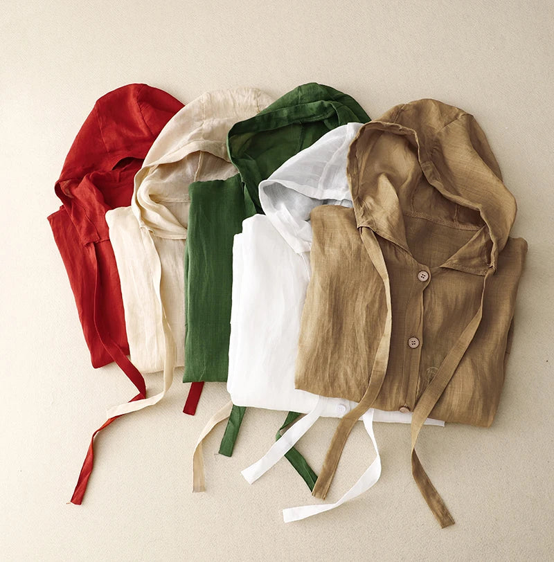 Calypso Coast Linen Hoodie