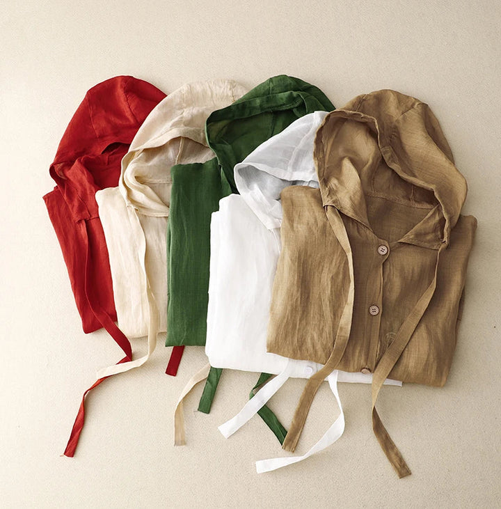 Calypso Coast Linen Hoodie
