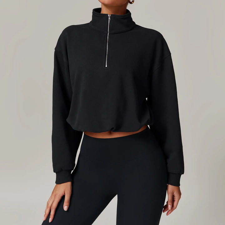 Cropped Quarter-Zip