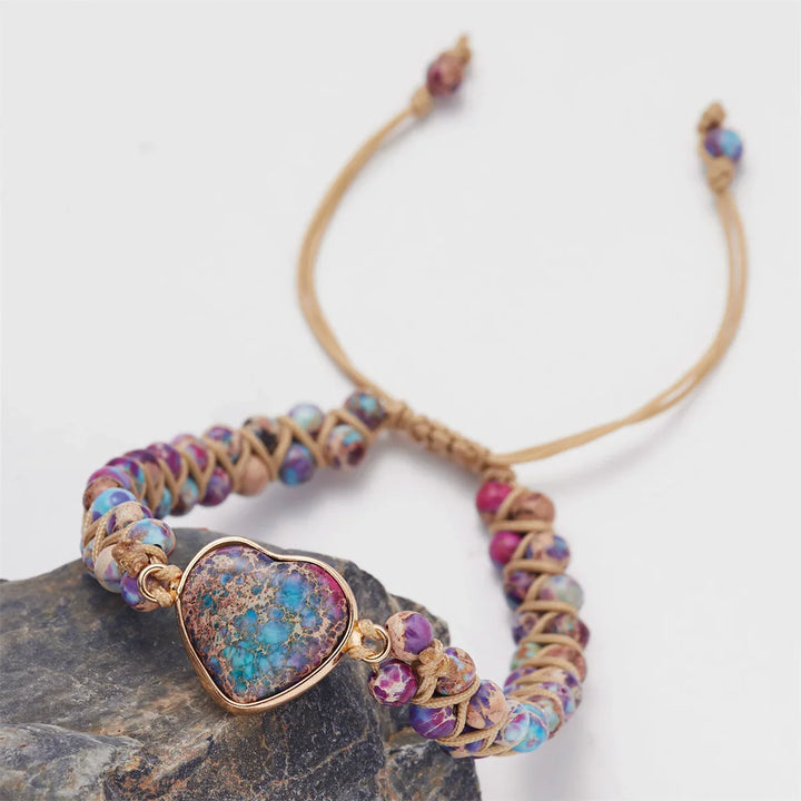 Ayla Heart Stone Bracelet