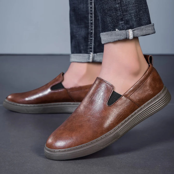 Duke Leather Slip-On Shoes