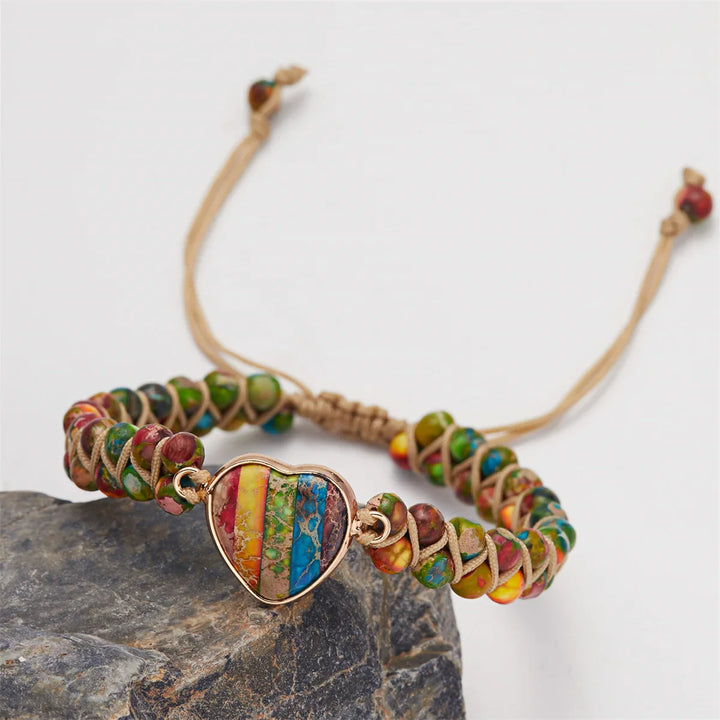 Ayla Heart Stone Bracelet