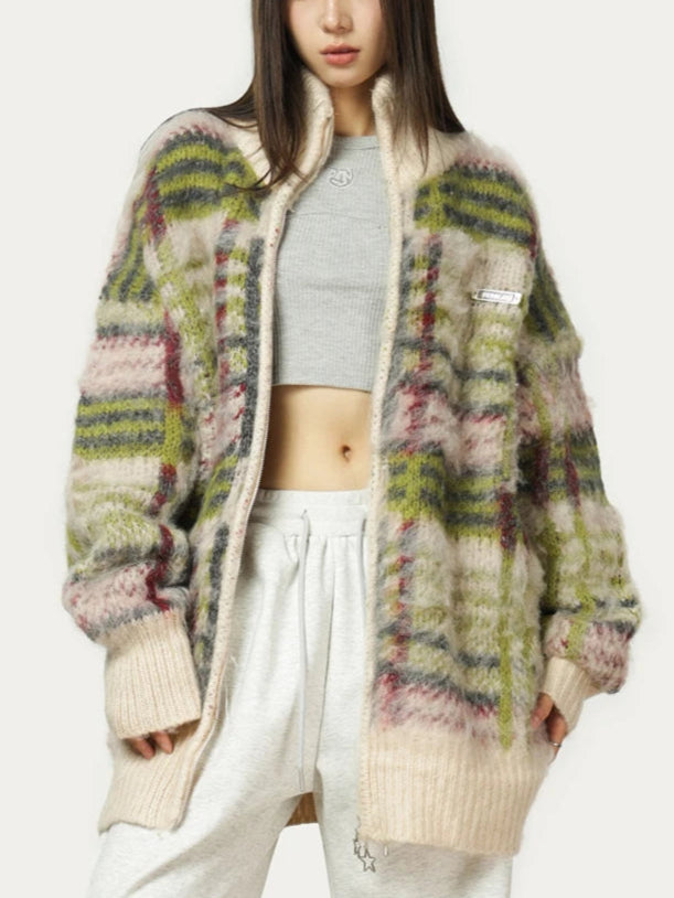 Veldura Vintage Zip Sweater