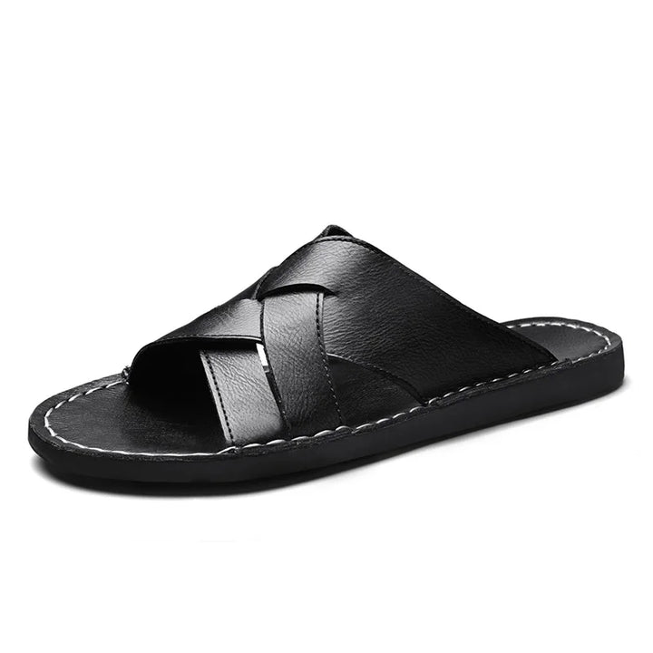 Kairo Genuine Leather Crossover Sandals