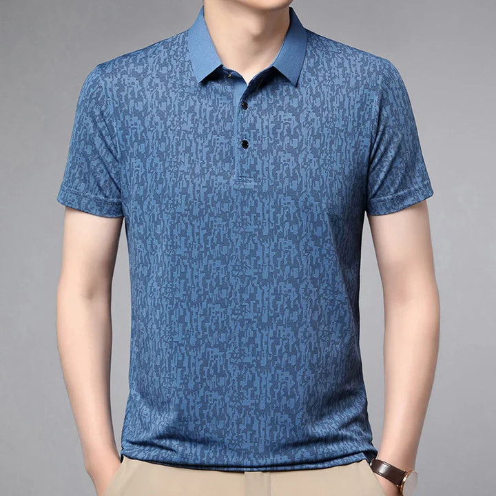 Auren Men's Jacquard Polo Shirt
