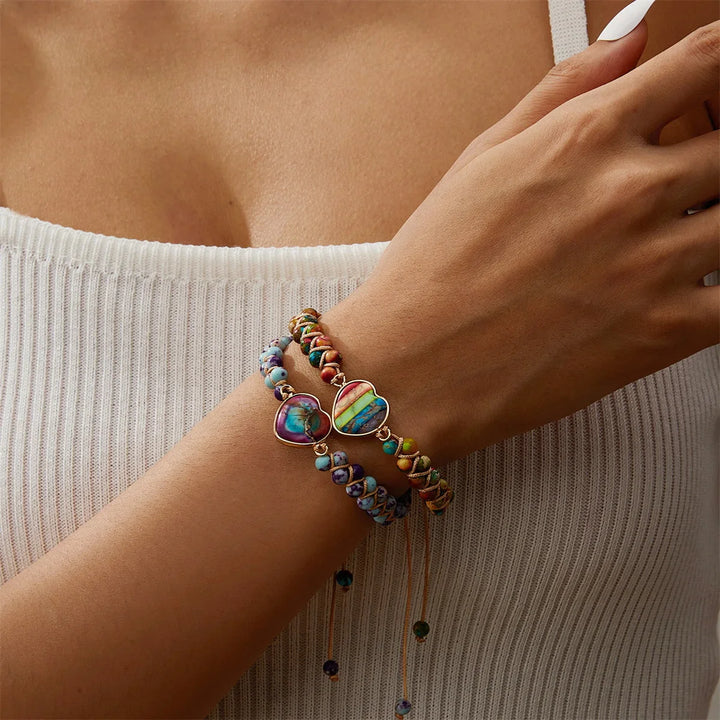 Ayla Heart Stone Bracelet