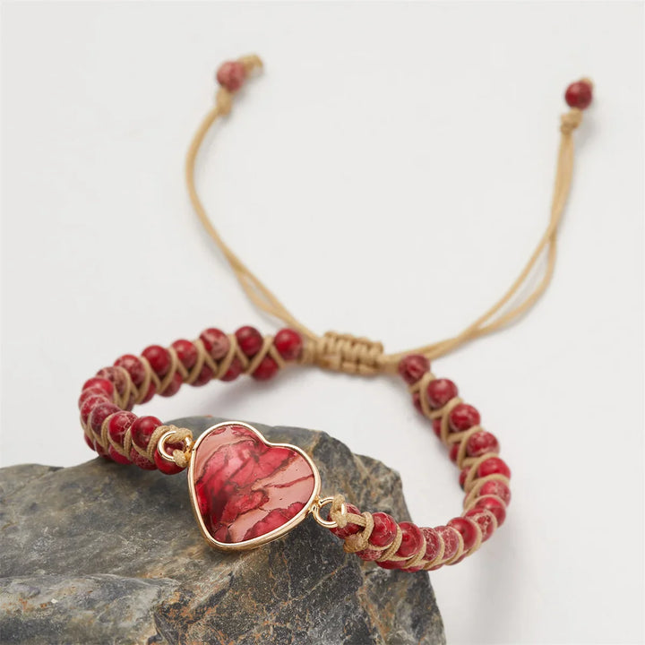 Ayla Heart Stone Bracelet