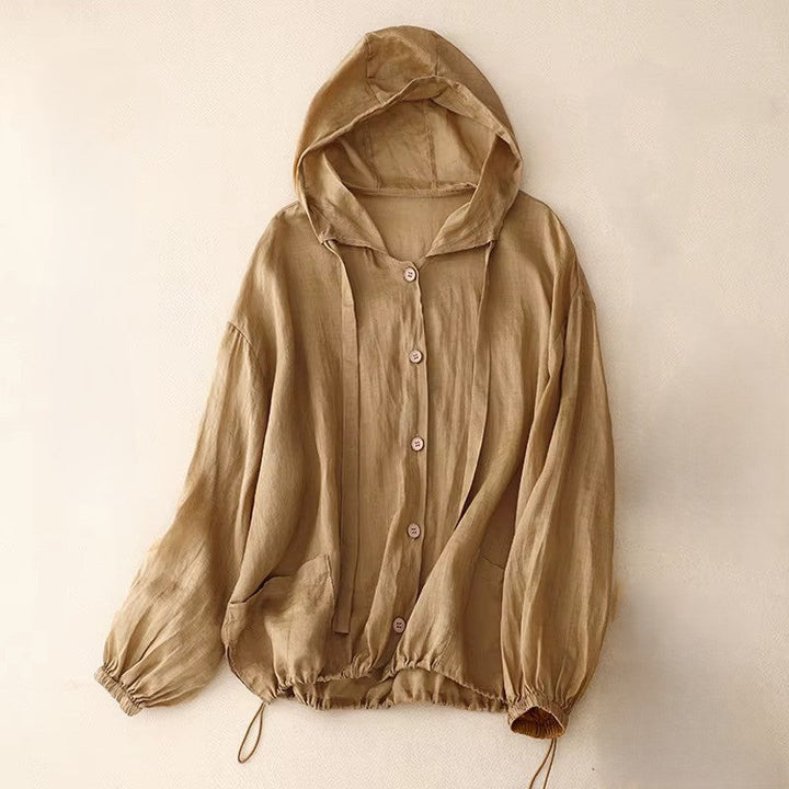 Calypso Coast Linen Hoodie